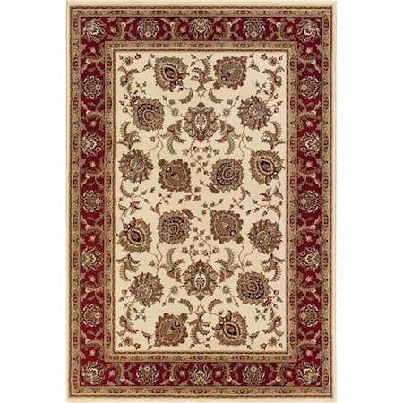 Sphinx By Oriental Weavers Area Rugs, Ariana 117J3 8' Square Square - Ivory/ Red-Polypropylene A117J3240240SQ